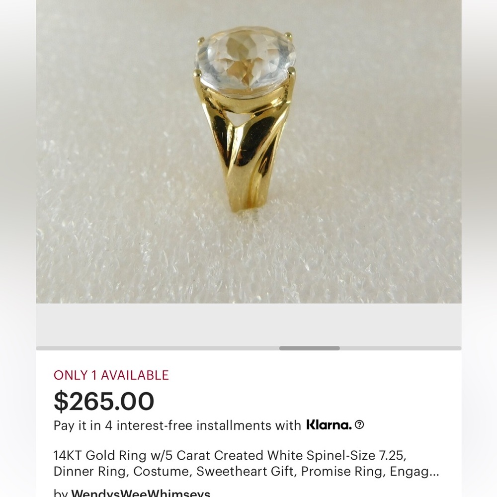 14K Gold Diamond Ring - Picture 3 of 3
